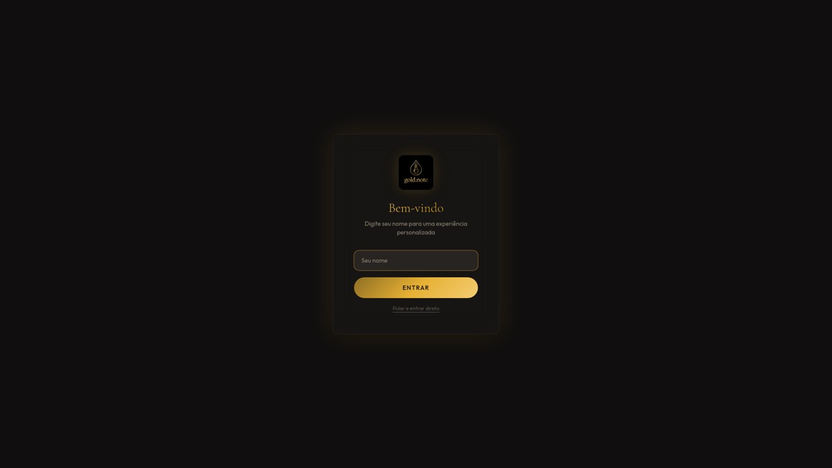 Tela de Gold Note